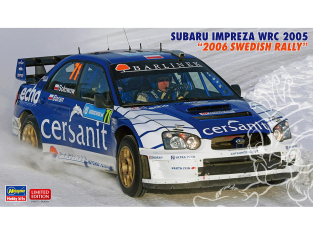HASEGAWA maquette voiture 20707 Subaru Impreza WRC 2005 "Rallye de Suède 2006" Edition Limitée 1/24