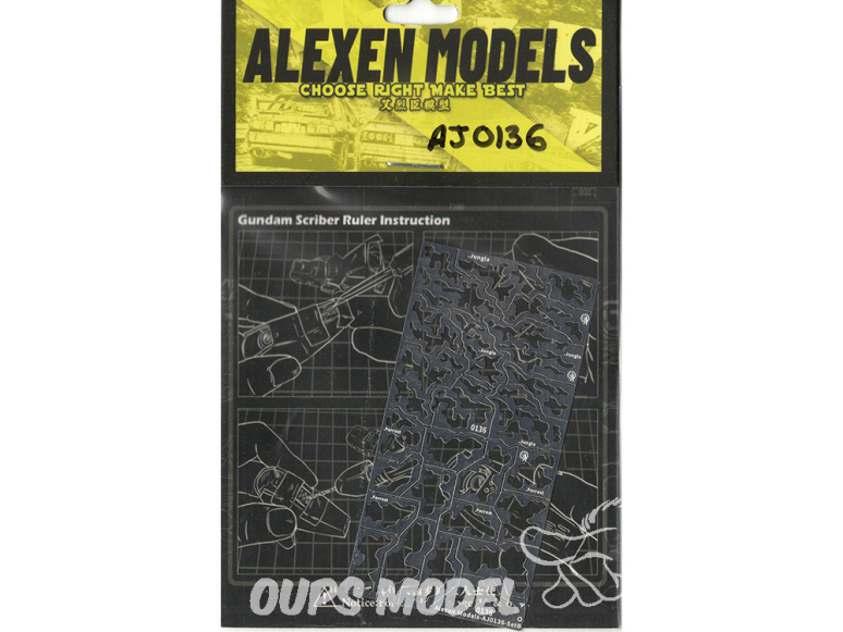 Alexen Models AJ0136 Pochoir camouflage WWII set B 1/35 1/72