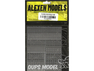 Alexen Models GDE001 Pochoir de pièces de gravure d'amélioration Gundam et Zakudetail combinées style empilé A