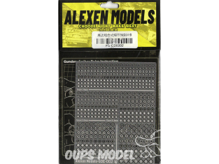 Alexen Models GDE002 Pochoir de pièces de gravure d'amélioration Gundam et Zakudetail combinées style empilé B