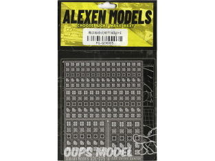 Alexen Models GDE005 Pochoir de pièces de gravure d'amélioration Gundam et Zakudetail combinées style empilé E