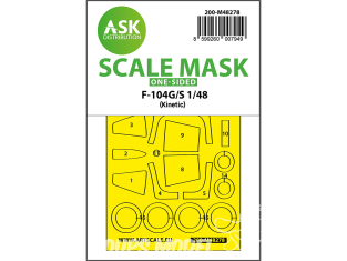 ASK Art Scale Kit Mask M48278 F-104G/S Kinetic Recto 1/48