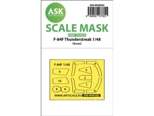 ASK Art Scale Kit Mask M48282 F-84F Thunderstreak Kinetic Recto 1/48