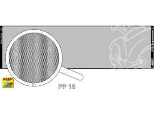 Aber PP15 plaque gravée (140 x 39mm) - pattern 15