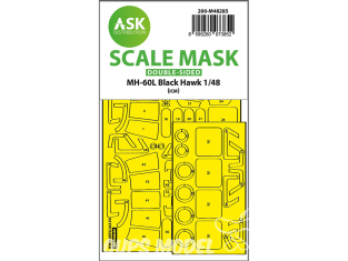 ASK Art Scale Kit Mask M48285 MH-60L Black Hawk Icm Recto Verso 1/48