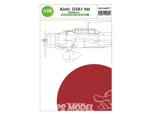 ASK Art Scale Kit Décalcomanies D48077 Marquages / Stencils Aichi D3A1 Val 1/48