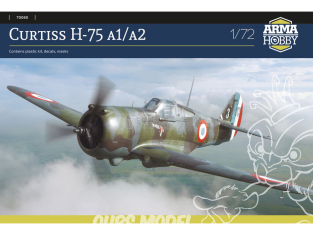 Arma Hobby maquette avion 70080 Curtiss H-75 A1/A2 aux couleurs Française 1/72