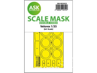 ASK Art Scale Kit Mask M35023 Velorex Recto Verso ASK 1/32