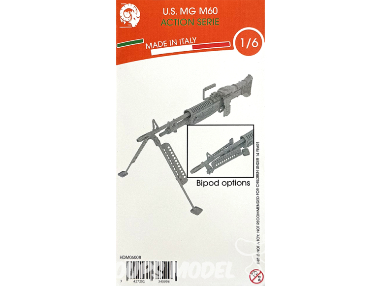 HD Models accessoire maquettes HDM06008 Mitrailleuse U.S. M60 MG 1/6