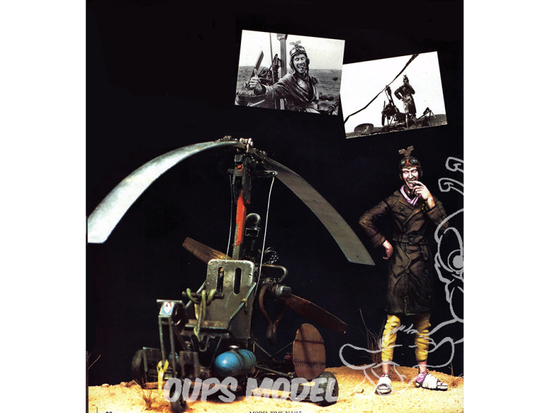 HD Models maquette HDM75003 Badlands Hero (Gyrocopter & Figurine) 75mm