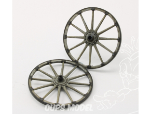 HD Models maquette HDM35252 Roues type bois pour remorque Allemande Leichte Feldhaubitzeprotze 18 1/35
