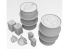 HD Models accessoire maquettes HDM35011 Fûts de carburant et accessoires Italiens R.E. 1/35