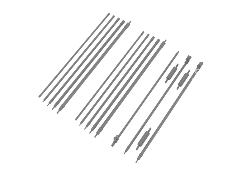 HD Models maquette HDM35249 Antenne radio US en 5 parties WWII x3 1/35