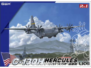 Great Wall Hobby maquette avion L1011 C-130H Hercules USAF 2en1 1/144