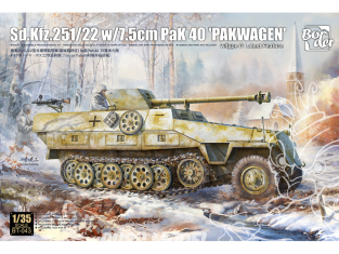 Border model maquette militaire BT-043 Sd.Kfz.251/22 w/7,5cm PaK 40 "Pakwagen" w/type D 1/35