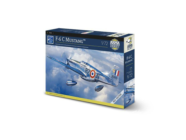 Arma Hobby maquette avion 70068 F-6C Mustang™ nouvelle edition 1/72