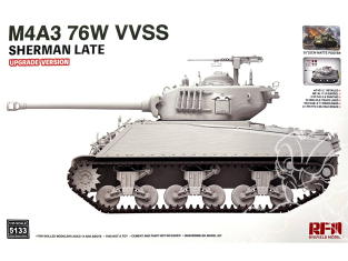 Rye Field Model maquette militaire 5133 M4A3 76W VVSS Sheman Late Version Upgrade 1/35