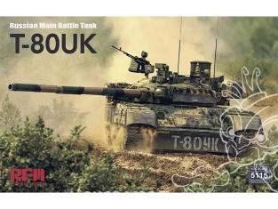 Rye Field Model maquette militaire 5115 T-80UK Char de combat principal Russe 1/35