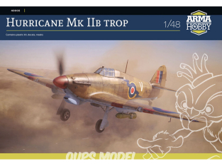 Arma Hobby maquette avion 40008 Hurricane Mk IIb trop 1/48