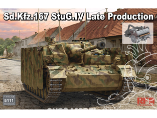 Rye Field Model maquette militaire 5111 Sd.Kfz.167 StuG.IV Late production avec intérieur complet 1/35