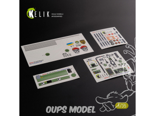 Kelik Decals 3D K35023 Décalcomanies 3D intérieur et autocollant classique M142 HIMARS kit Trumpeter 1/35