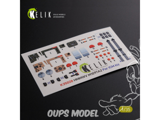 Kelik Decals 3D K35028 Décalcomanies 3D HMMWV M1097 pour kit ICM 1/35