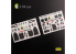 Kelik Decals 3D K35027 Autocollants 3D intérieurs AH-1Z pour le kit Academy 1/35