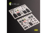 Kelik Decals 3D K35027 Autocollants 3D intérieurs AH-1Z pour le kit Academy 1/35