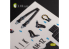 Kelik Decals 3D K35027 Autocollants 3D intérieurs AH-1Z pour le kit Academy 1/35