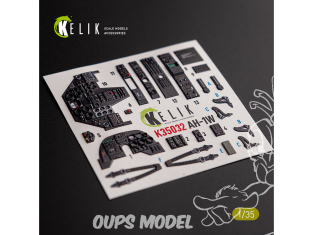 Kelik Decals 3D K35032 Autocollants 3D intérieurs AH-1W pour le kit Academy 1/35