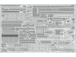 Eduard photodecoupe bateau 53323 USS Gambier Bay CVE-73 Partie 1 Hasegawa 1/350
