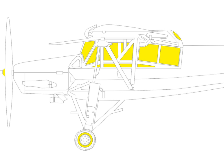 Eduard Express Mask EX1123 Fi 156C Fieseler TFace Tamiya 1/48