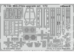 Eduard photodecoupe avion 72744 Set amélioration MiG-21bis Eduard 1/72