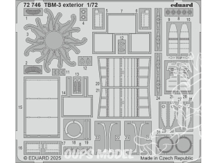 Eduard photodecoupe avion 72746 Extérieur TBM-3 Hobby Boss 1/72