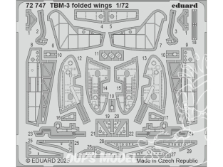 Eduard photodecoupe avion 72747 Ailes repliées TBM-3 Hobby Boss 1/72