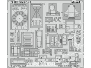 Eduard photodecoupe avion 73850 Amélioration TBM-3 Hobby Boss 1/72