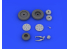 Eduard kit d&#039;amelioration avion brassin 648110 Roues MiG-21PFM Eduard 1/48