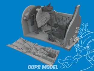Eduard kit d'amelioration avion brassin Print 6481096 Cockpit P-40E Eduard 1/48