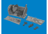 Eduard kit d&#039;amelioration avion brassin Print 6481096 Cockpit P-40E Eduard 1/48
