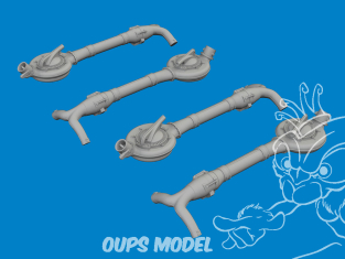 Eduard kit d'amelioration avion brassin Print 6481112 Turbochargers B-24D Hobby Boss 1/48