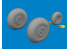 Eduard kit d&#039;amelioration avion brassin 6481105 Roues B-26G Icm 1/48