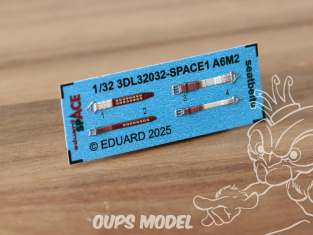 Eduard Space décalques 3D 3DL32032 Harnais A6M2 Zero Tamiya 1/32