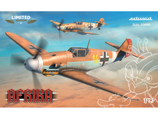 EDUARD maquette avion 2152 AFRIKA - Messerschmitt Bf 109 F-4 - G-2 - G-4 Edition Limitée Dual Combo 1/72