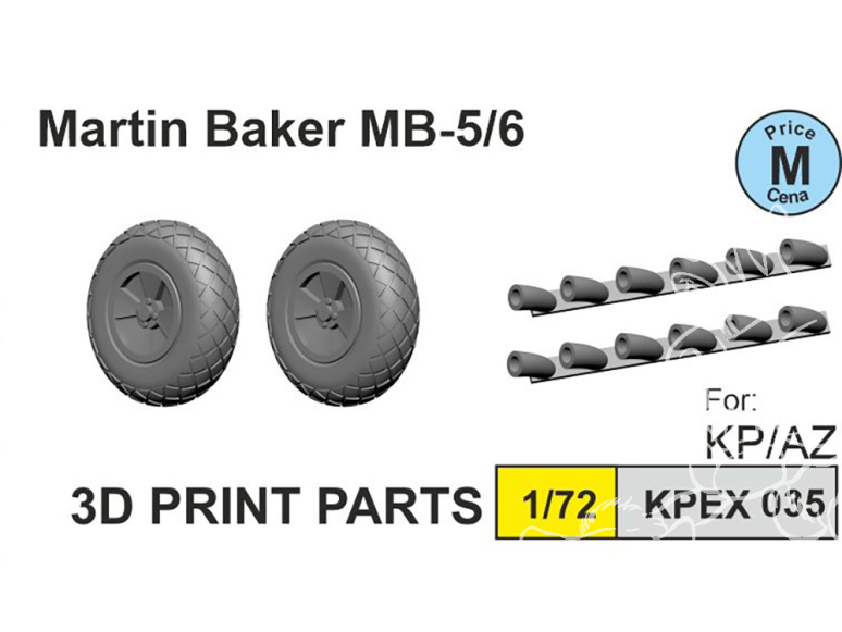 KP Model kit amelioration Kpex035 MB-5/6 Wheels and exhausts kit KP ou AZ 1/72