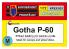 KP Model Kpex051 Masque Gotha P.60 pour verrière et disques de roue 1/72