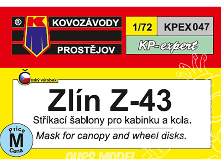 KP Model Kpex047 Masque Zlin Z-43 1/72