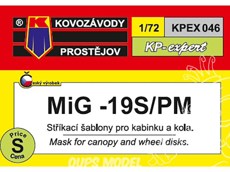 KP Model Kpex046 Masque MiG-19S 1/72