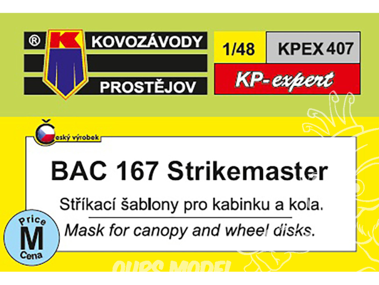 KP Model Kpex407 Masque Masque BAC 167 Strikemaster 1/48