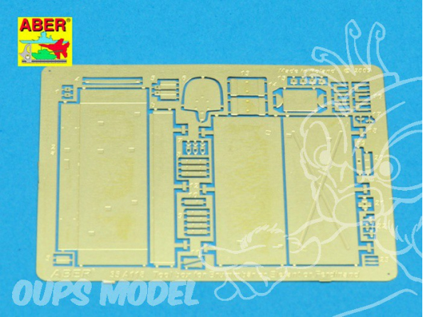 Aber 35A118 Caisse d&39outil pour Brummbar, Elefant ou Ferdinand 1/35