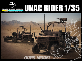 Blacksnake Model maquette militaire UNAC_01 Rider Unac Fardier 1/35